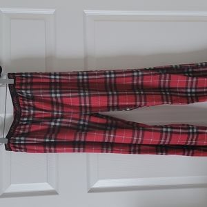 Calvin Klein Boys Red Plaid Pajama Pants Size Large 10/12